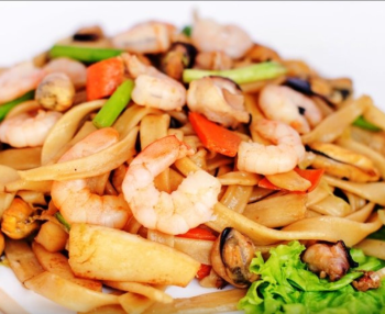 Лапша с морепродуктами
